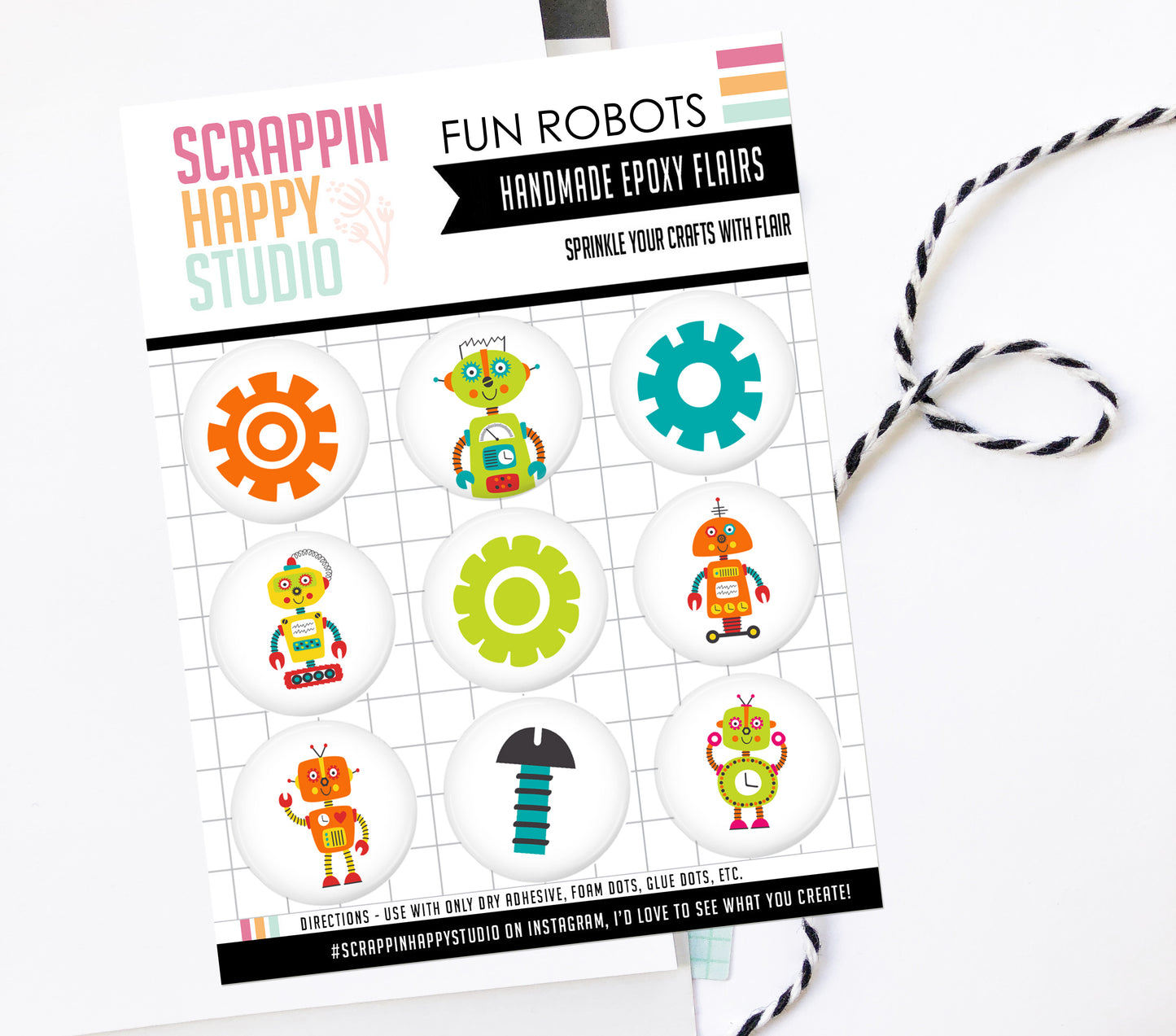 Fun Robots Epoxy Flair