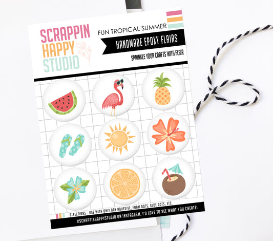 Fun Tropical Summer Epoxy Flair