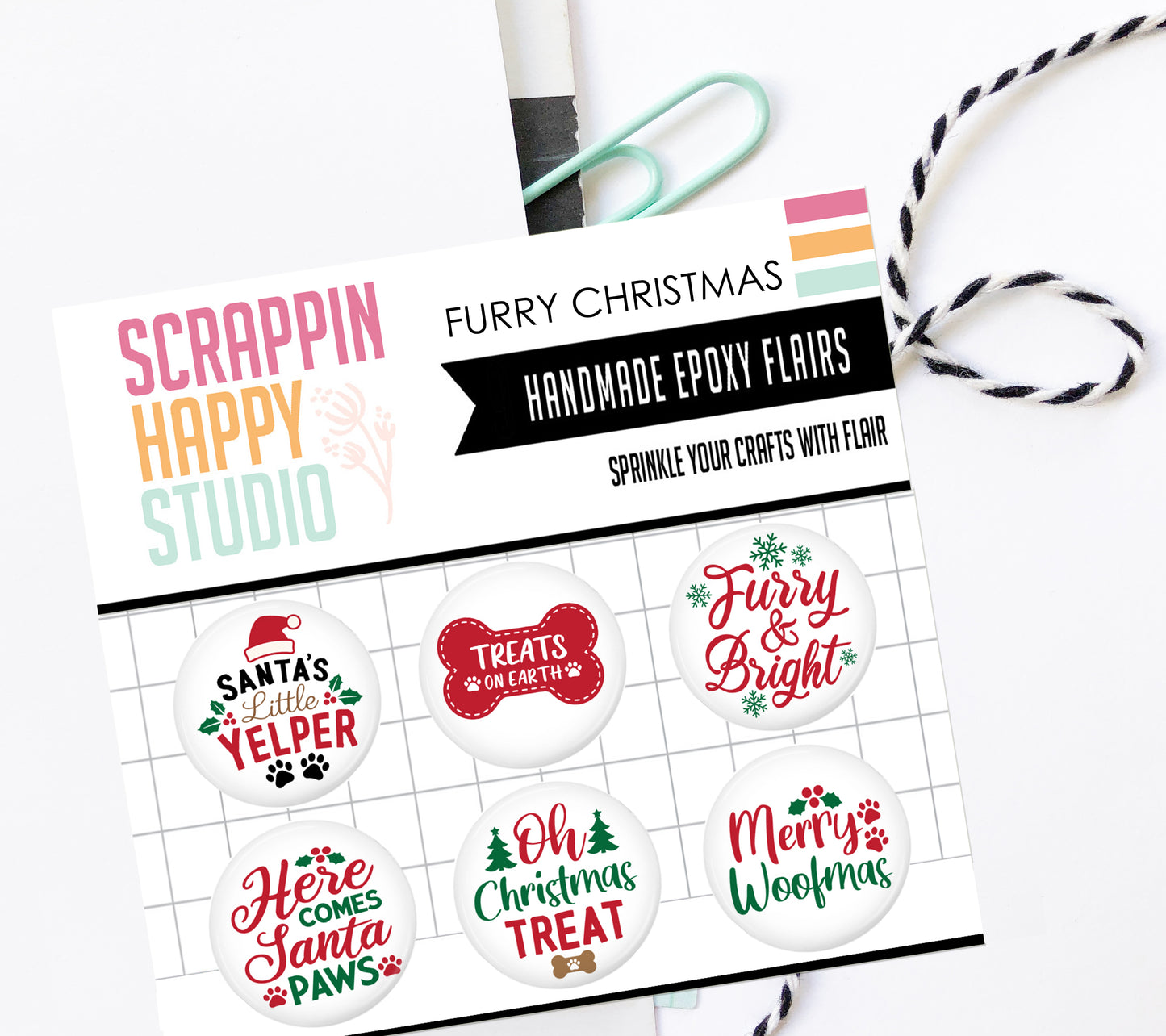 Furry Christmas Epoxy Flair