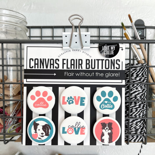 Love My Collie Canvas Flair