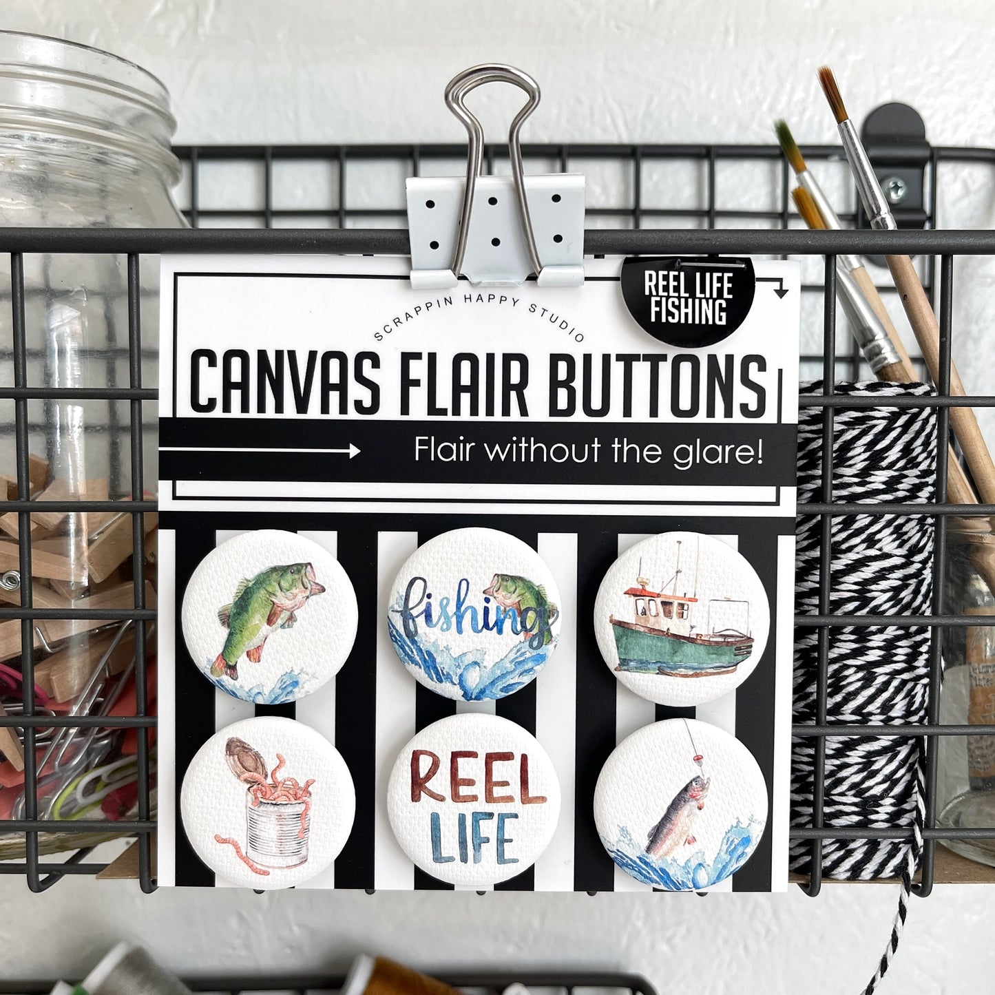 Reel Life Fishing Canvas Flair