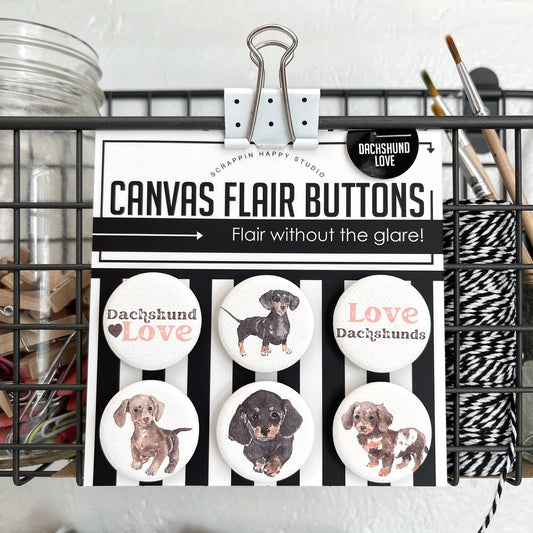Dachshund Love Canvas Flair