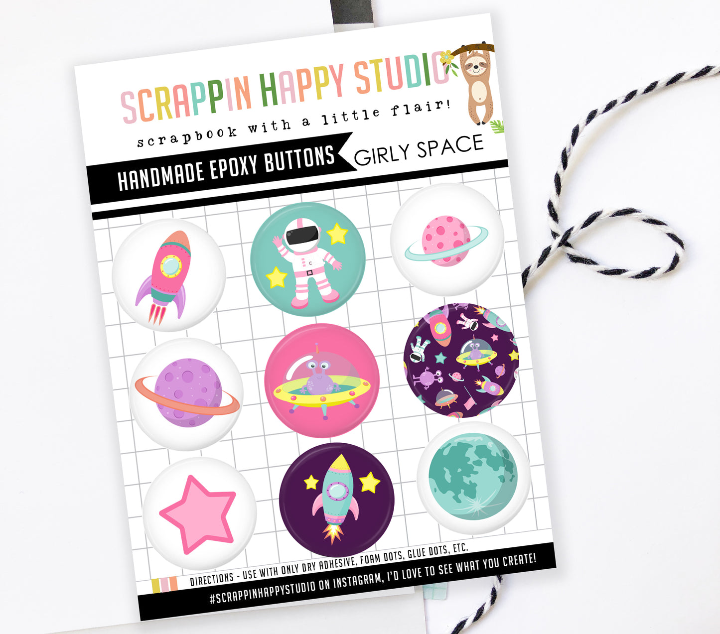 Girly Space Epoxy Flair