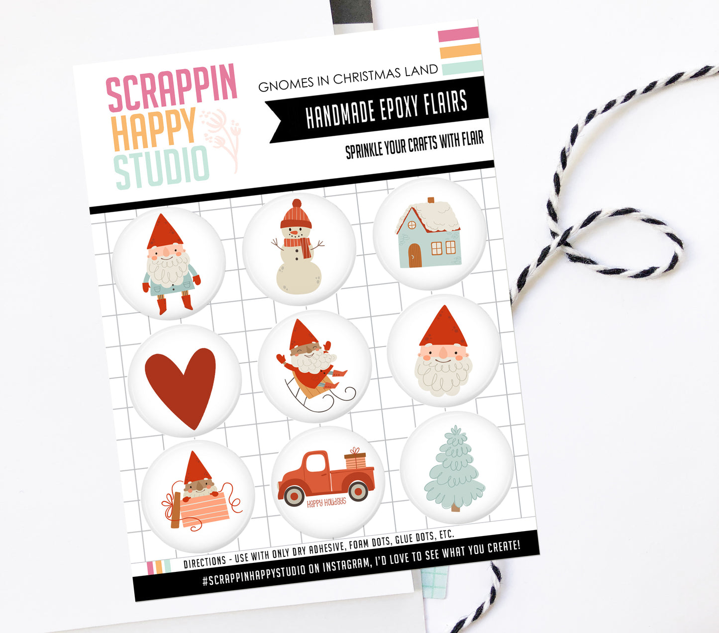 Gnomes In Christmas Land Epoxy Flair