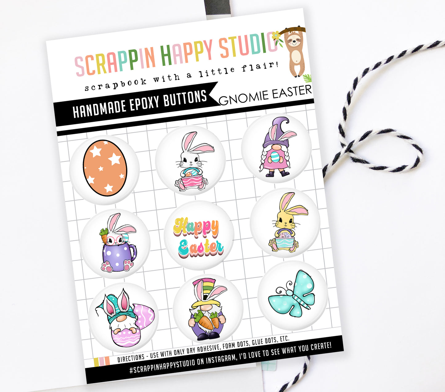 Gnomie Easter Epoxy Flair