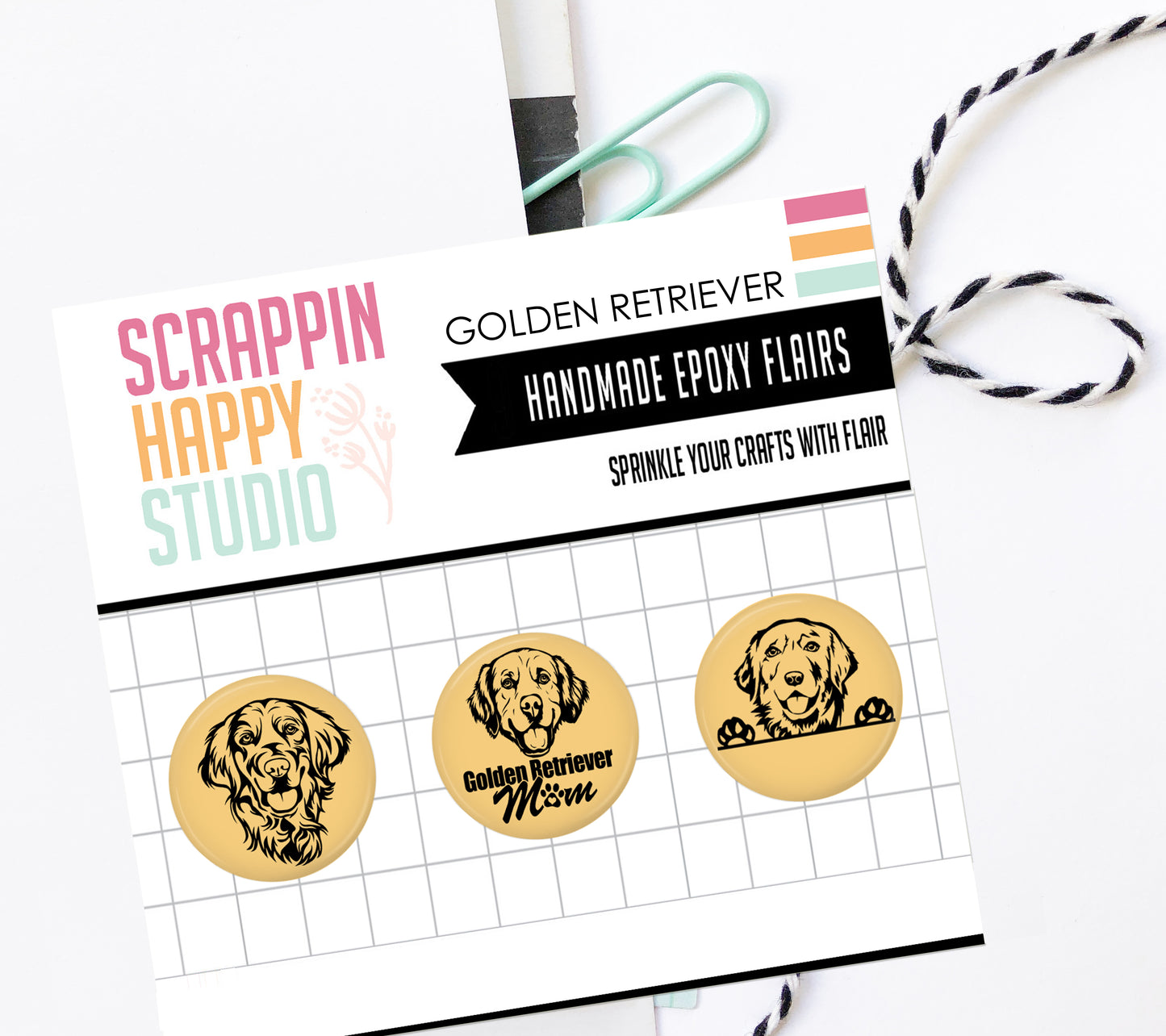 Golden Retriever Epoxy Flair