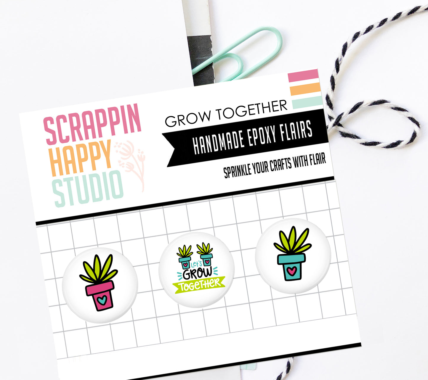 Grow Together Epoxy Flair