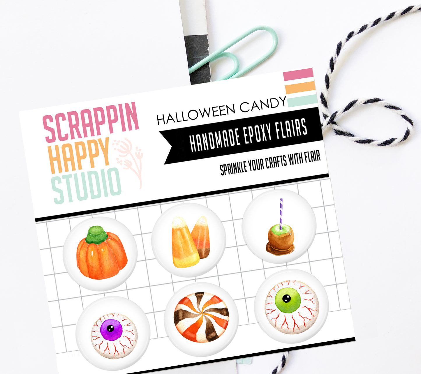 Halloween Candy Epoxy Flair