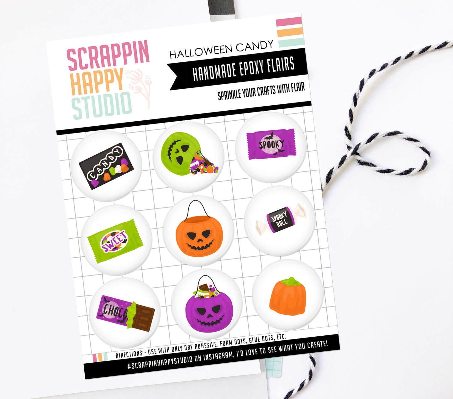Halloween Candy Epoxy Flair