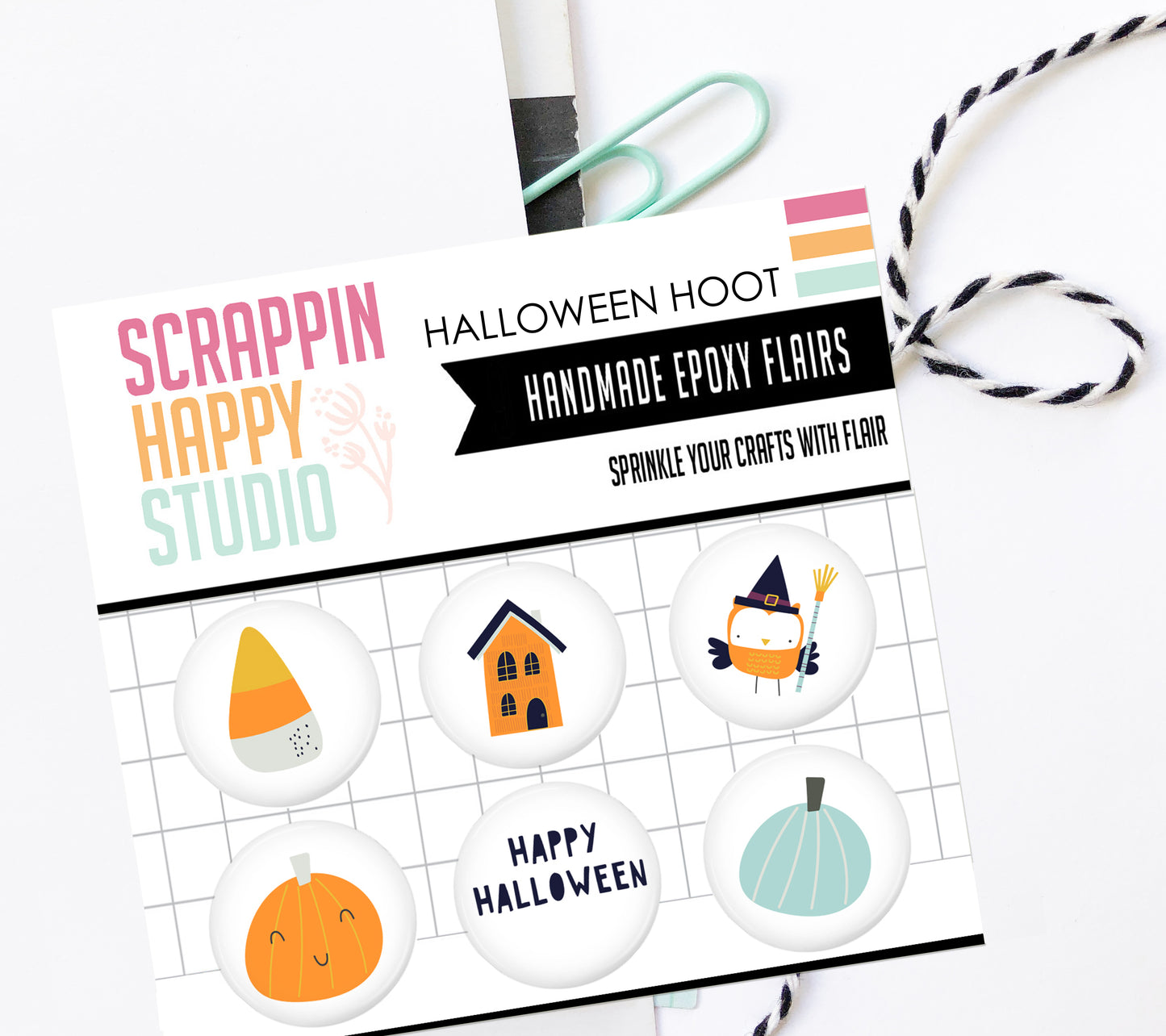 Halloween Hoot Epoxy Flair