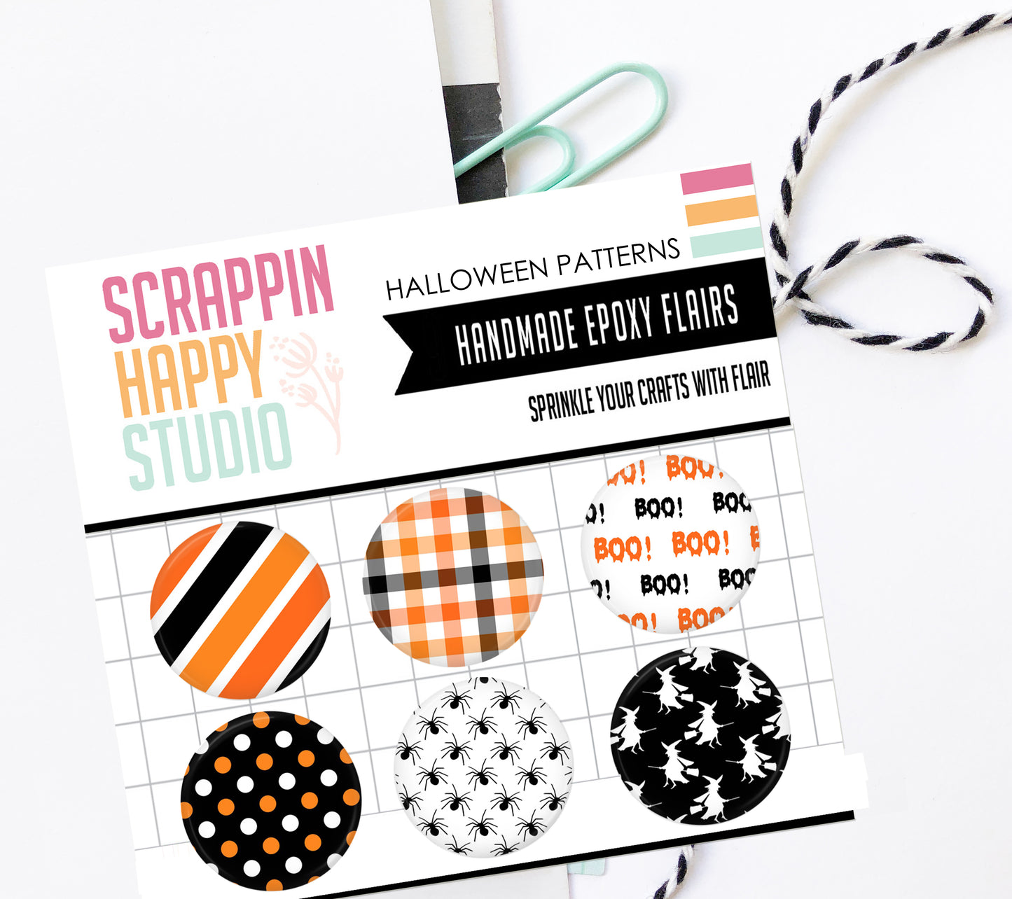 Halloween Patterns Epoxy Flair
