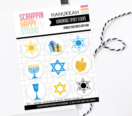 Hanukkah Epoxy Flair