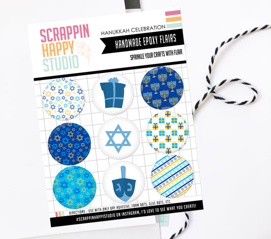 Hanukkah Celebration Epoxy Flair