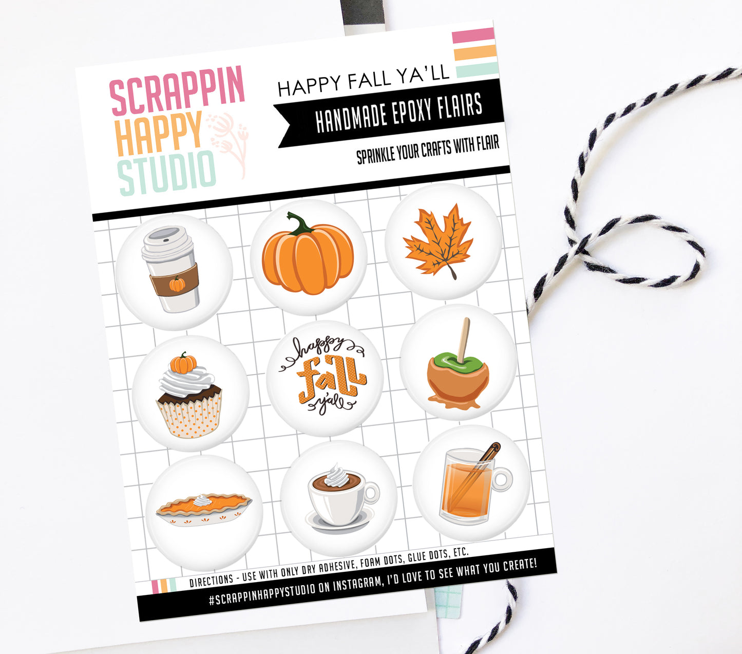 Happy Fall Y'all Epoxy Flair