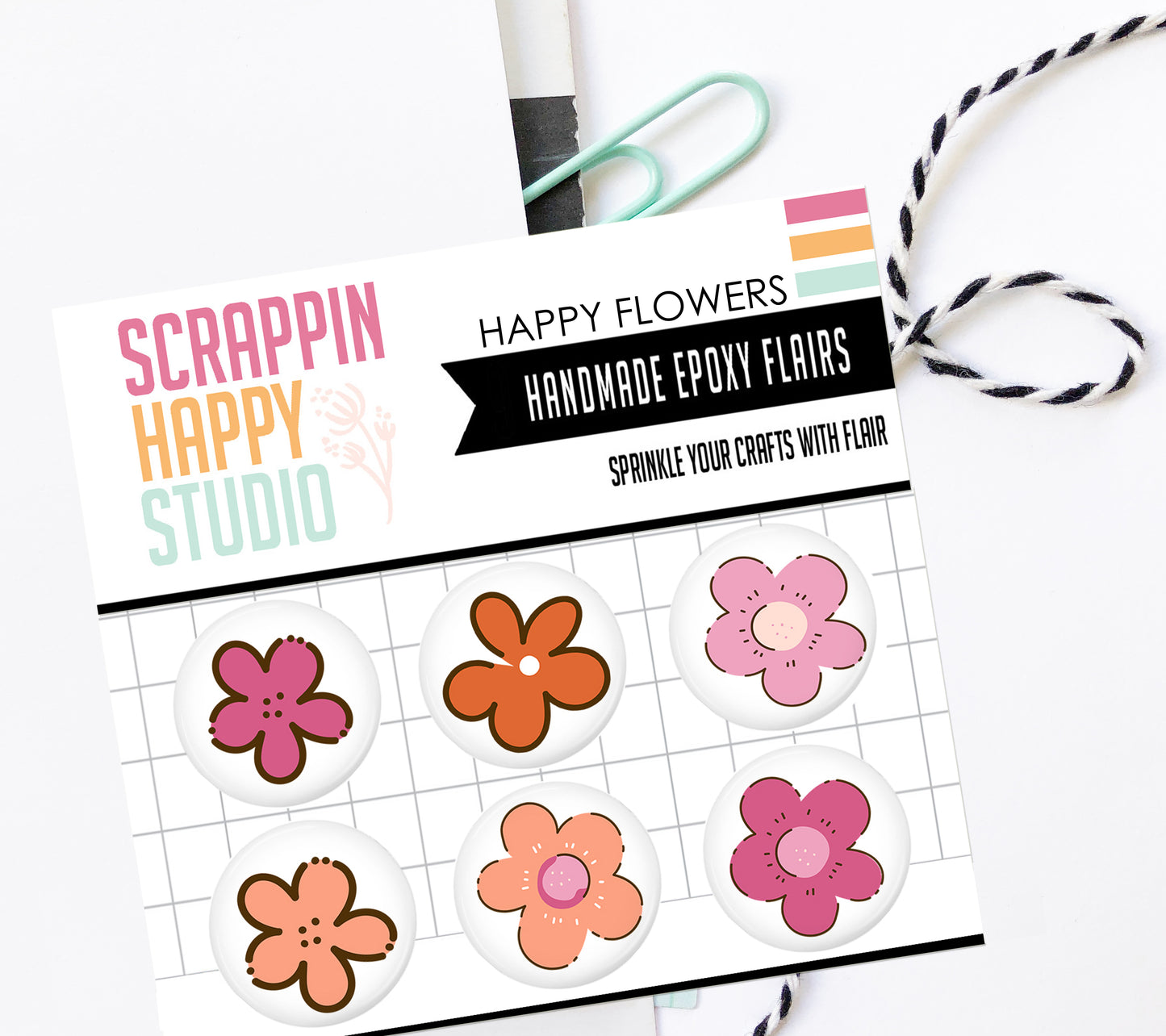 Happy Flowers Epoxy Flair