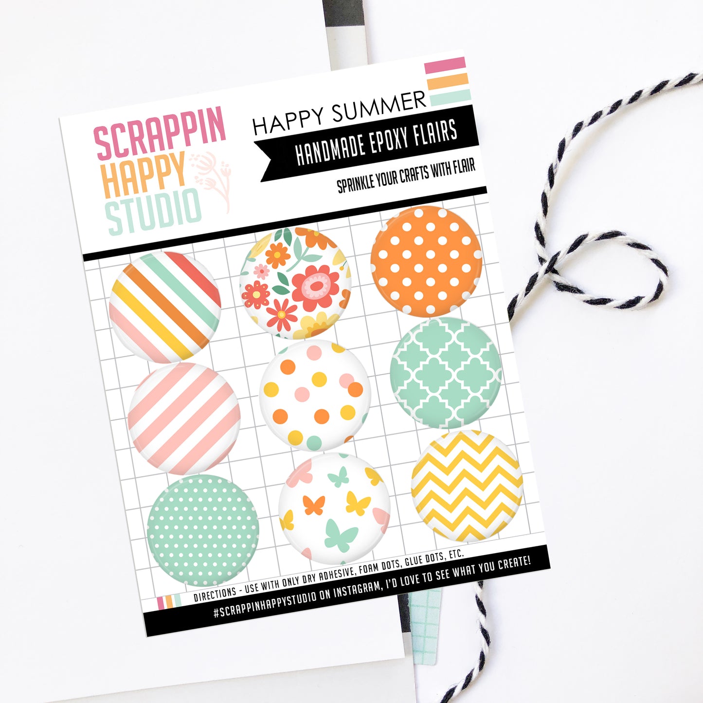 Happy Summer Epoxy Flair