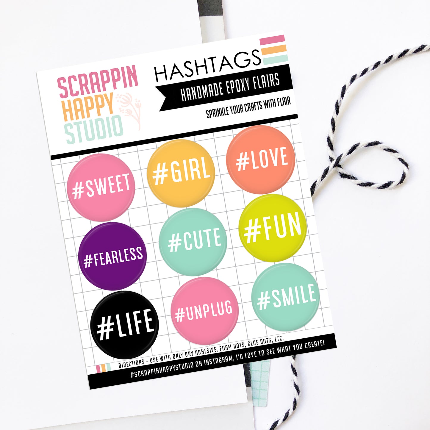 Hashtags Epoxy Flair
