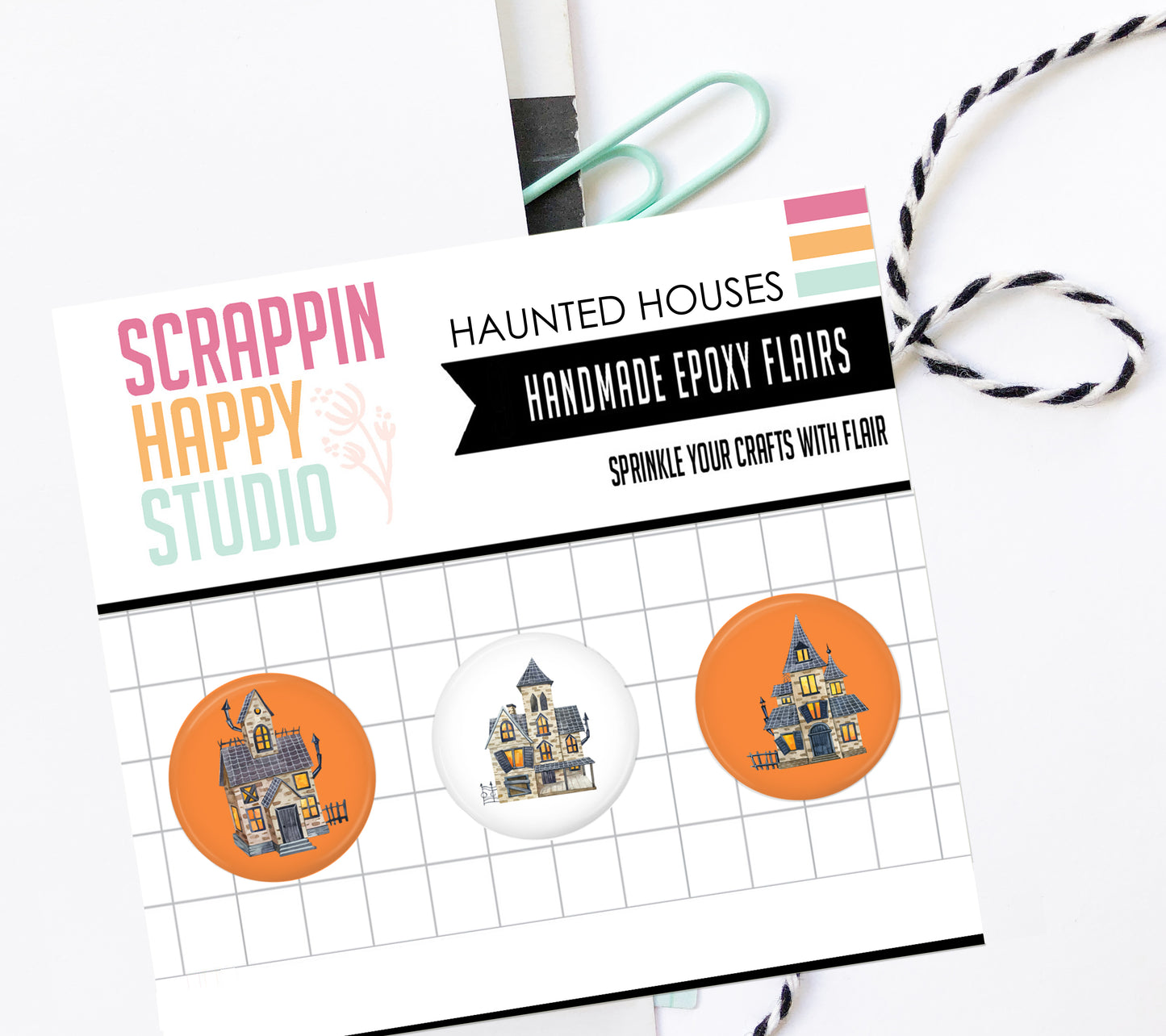 Haunted Houses Epoxy Flair