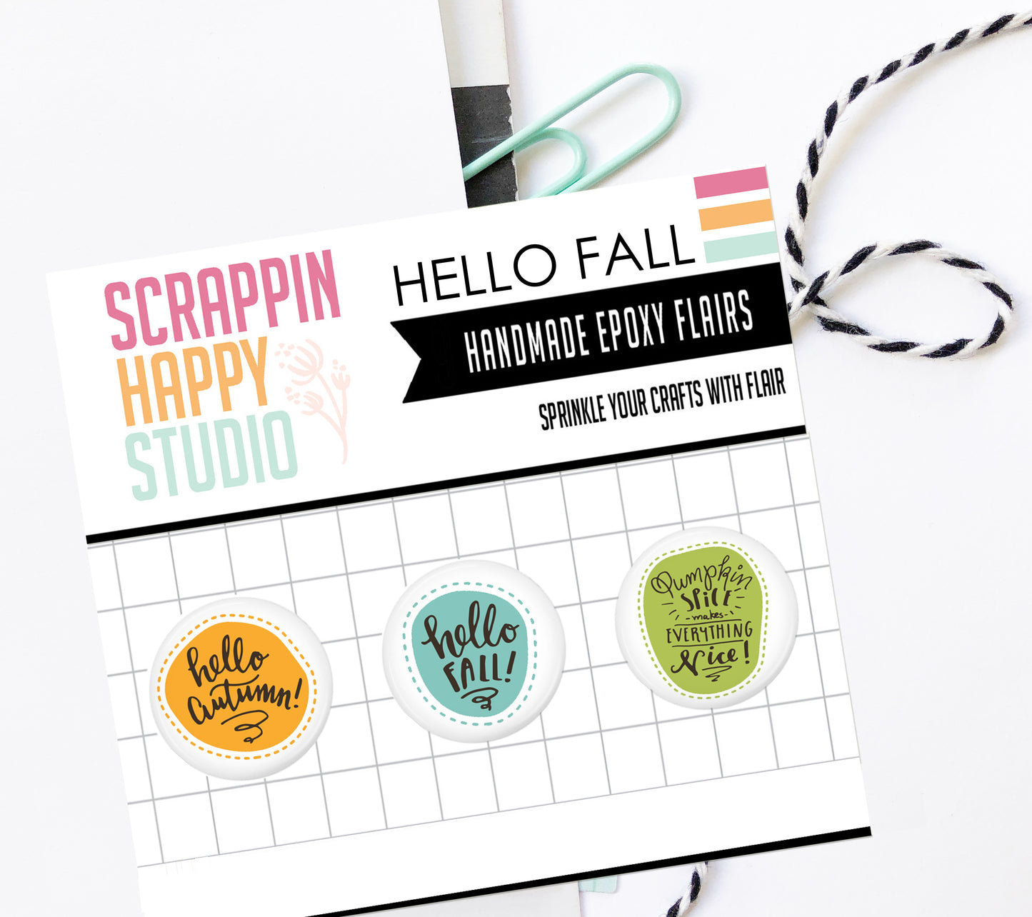 Hello Fall Epoxy Flair