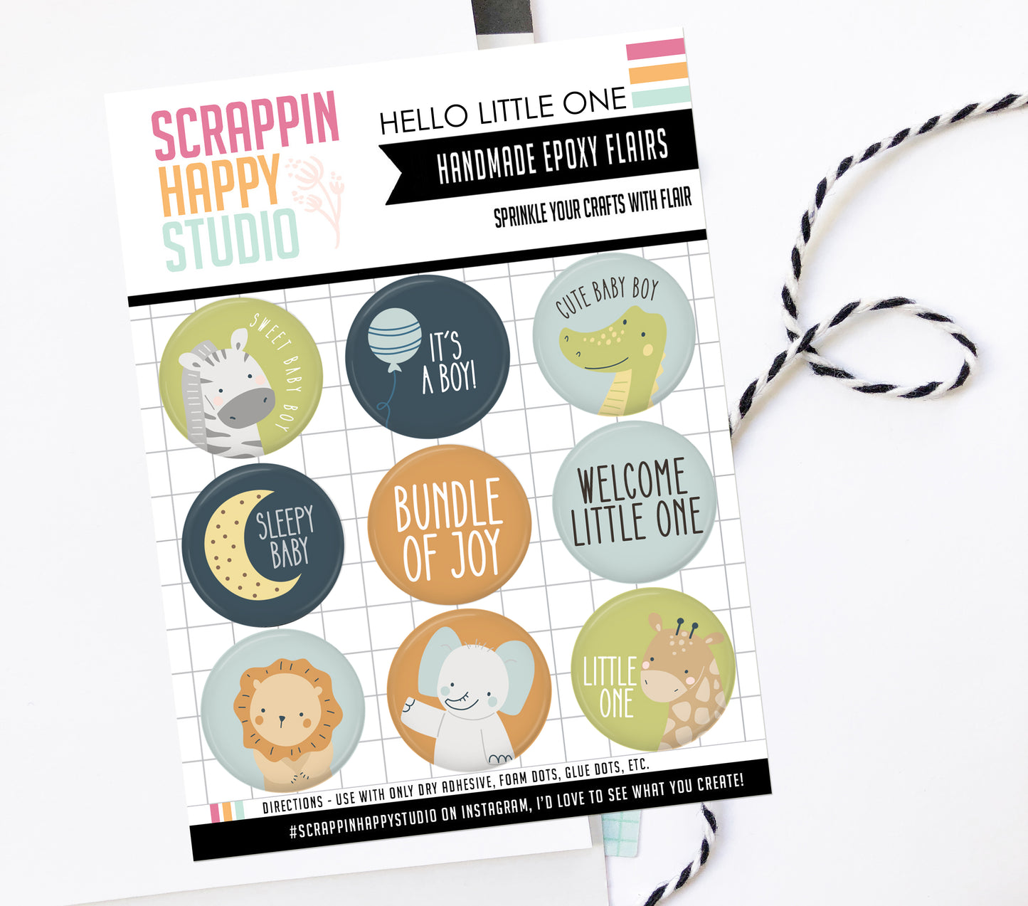 Hello Little One Epoxy Flair