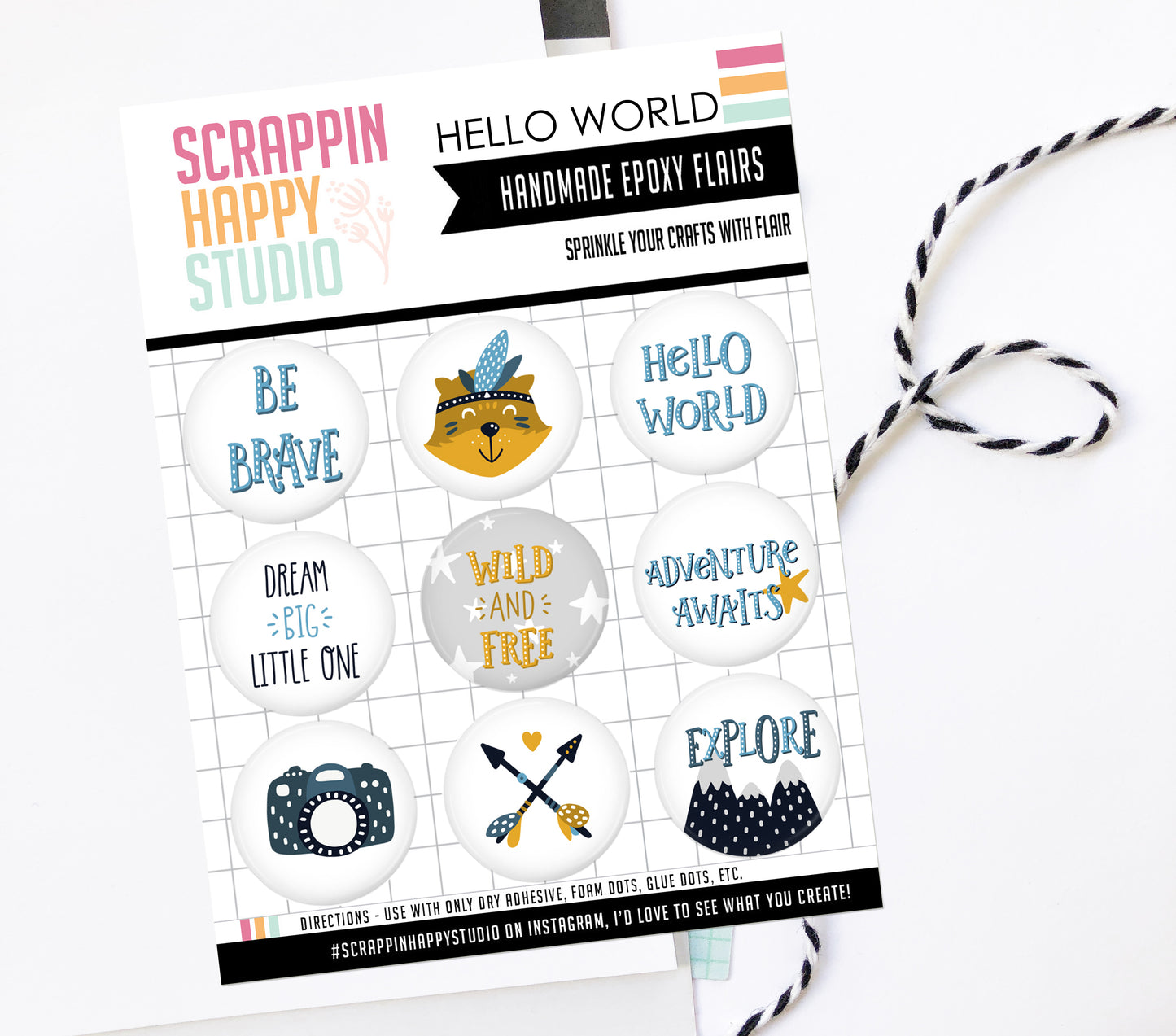 Hello World Epoxy Flair