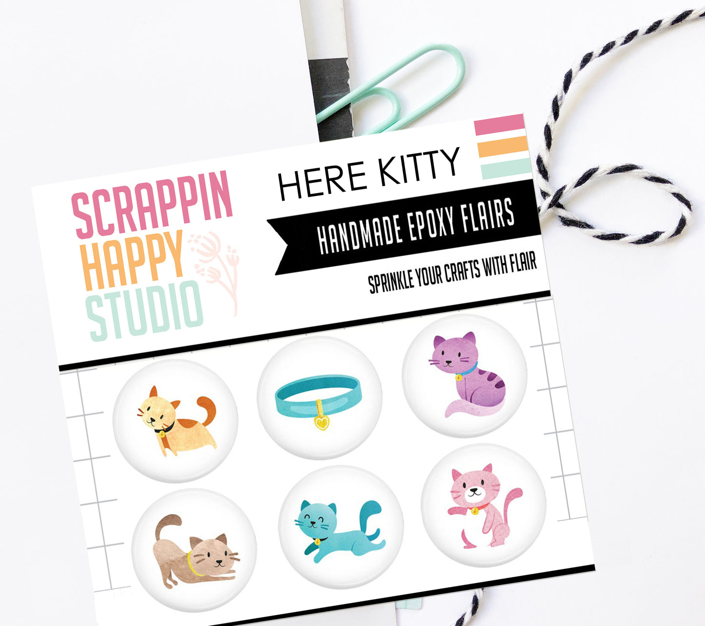HERE KITTY Epoxy Flair
