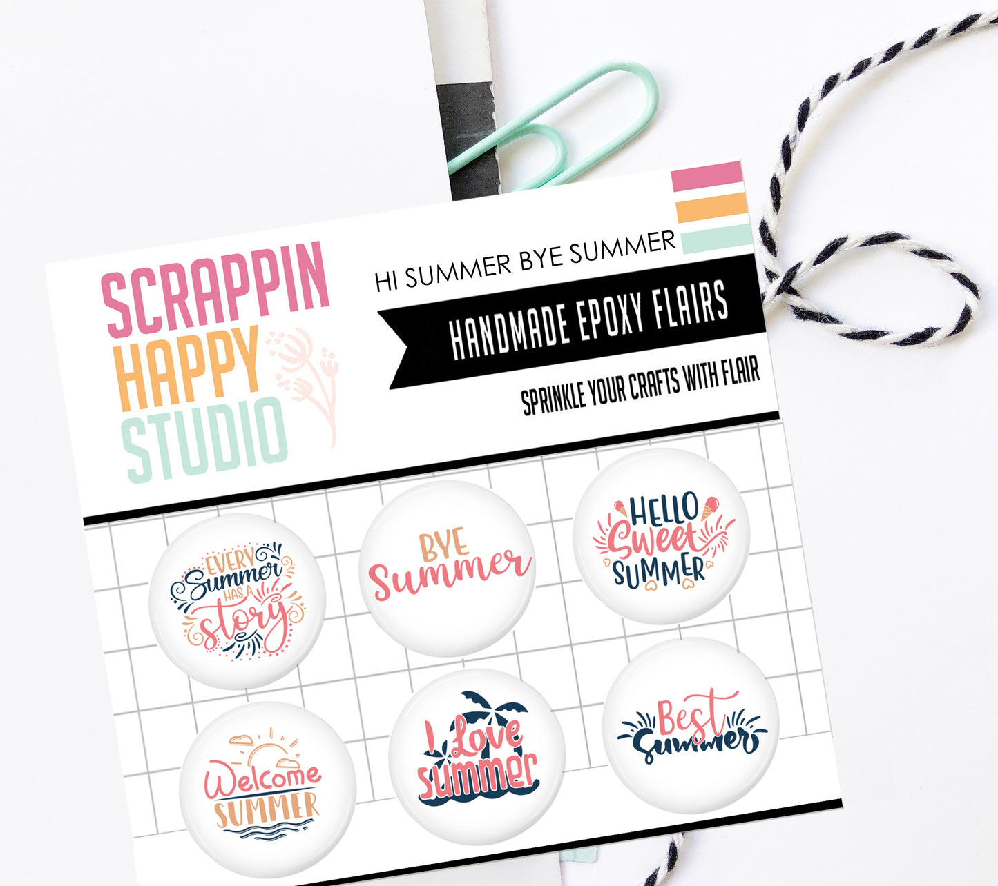 Hi Summer Bye Summer Epoxy Flair