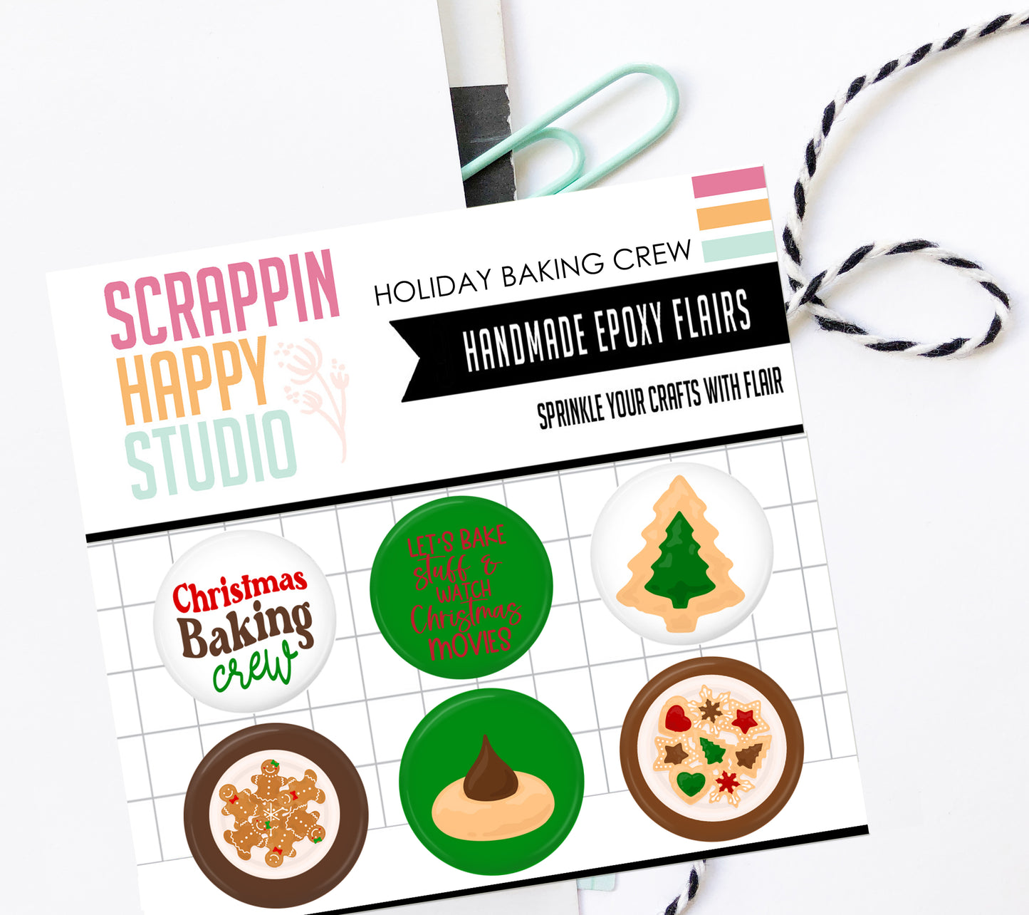 Baking Holiday Crew Epoxy Flair