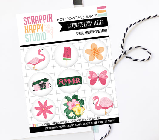 Hot Tropical Summer Epoxy Flair