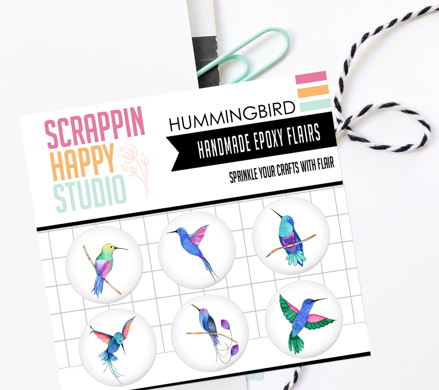 Hummingbirds Epoxy Flair