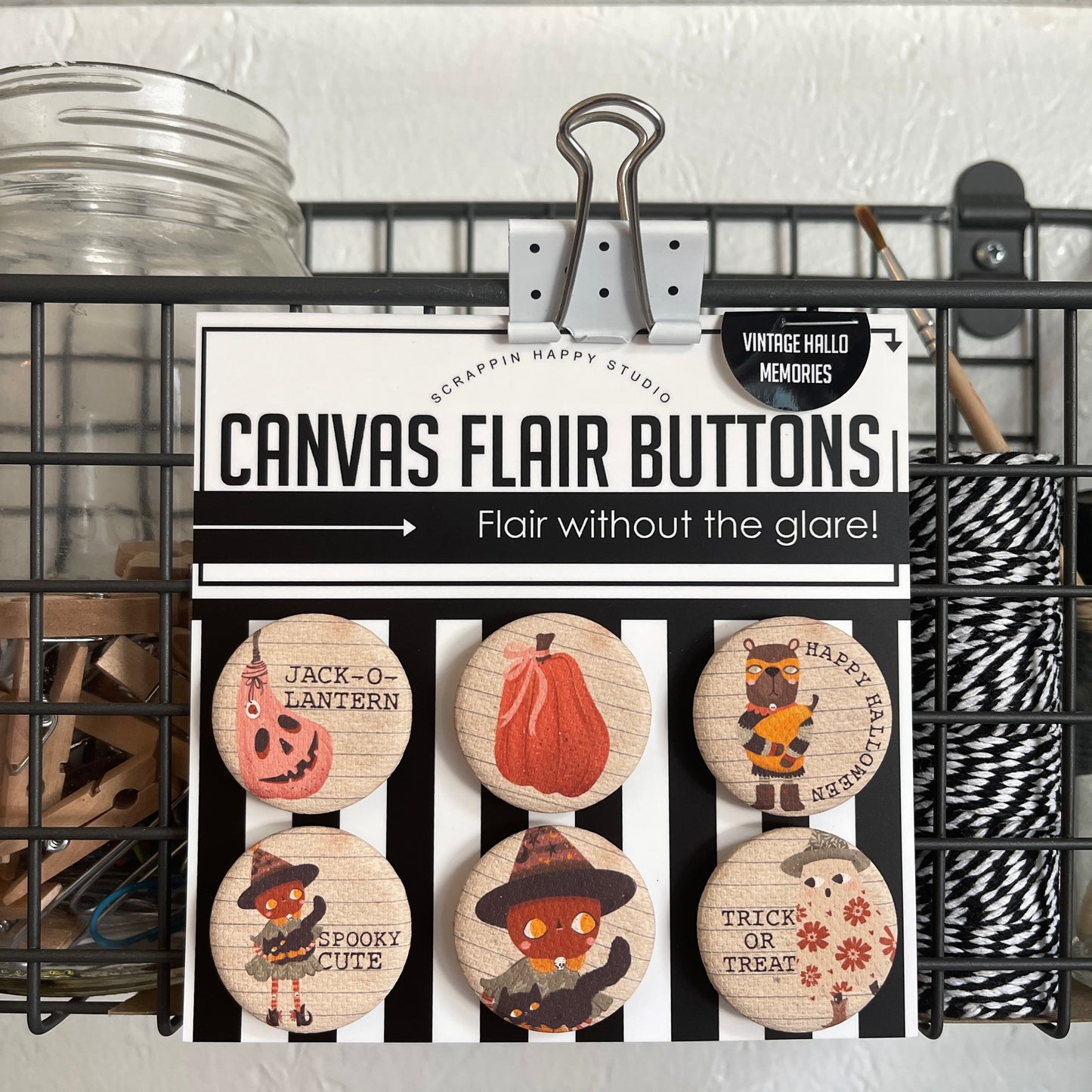 Vintage Hallo Memories Canvas Flair