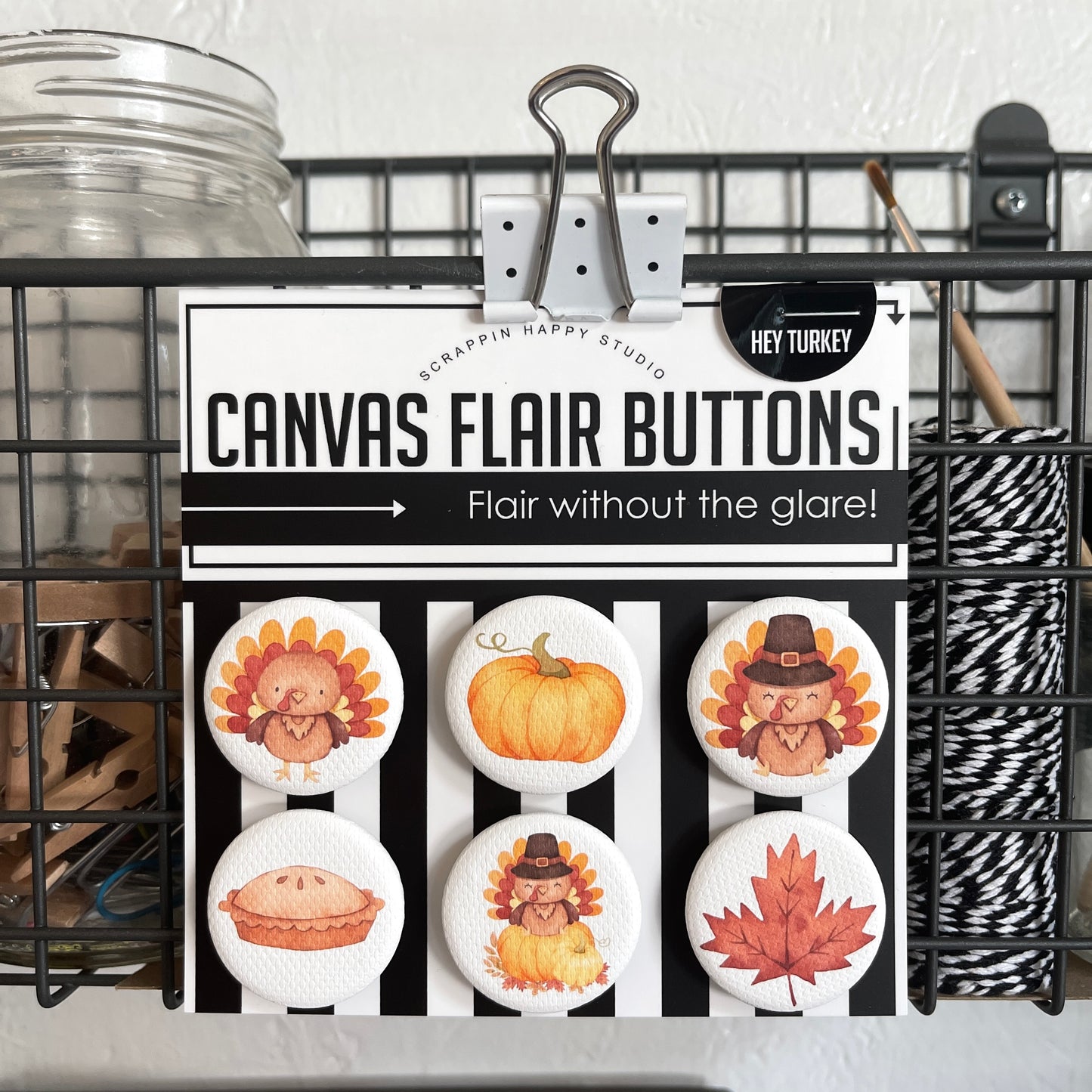 Hey Turkey Canvas Flair