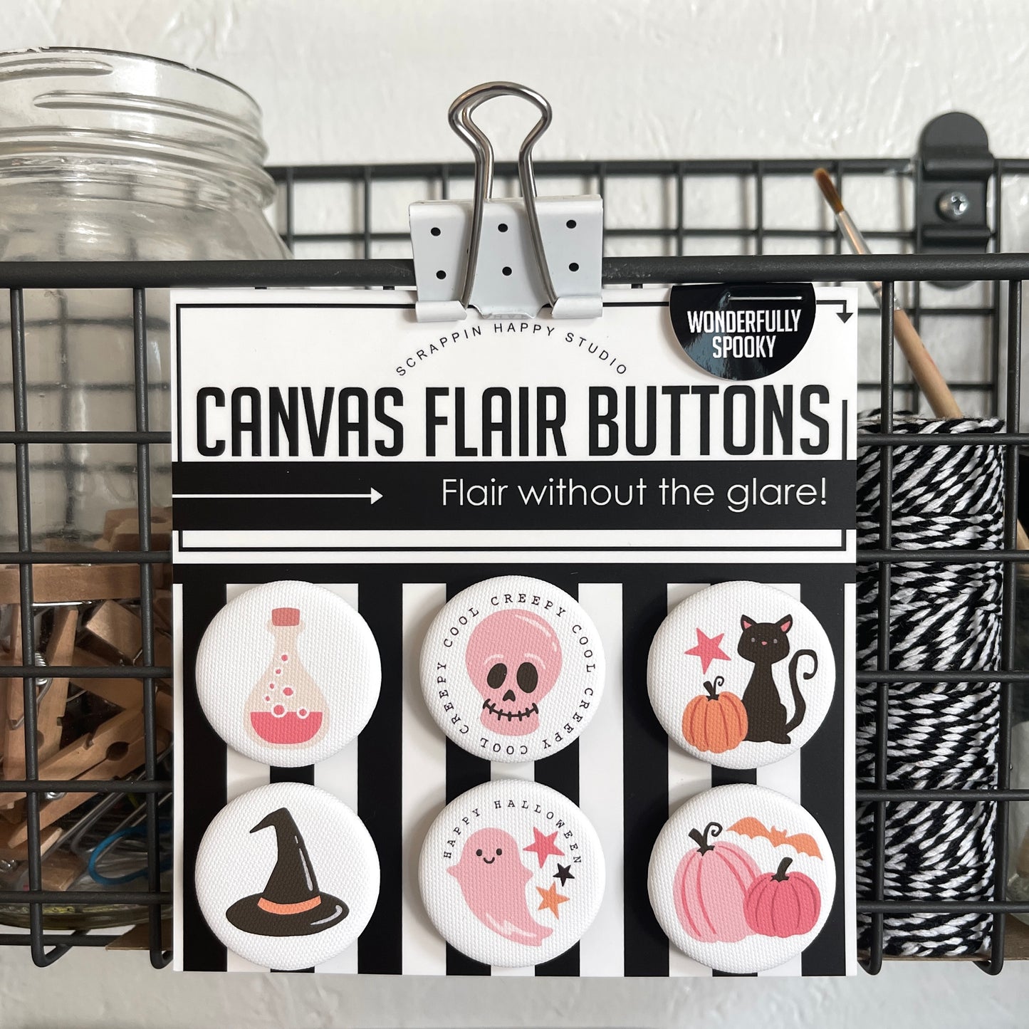 Wonderfully Spooky Canvas Flair