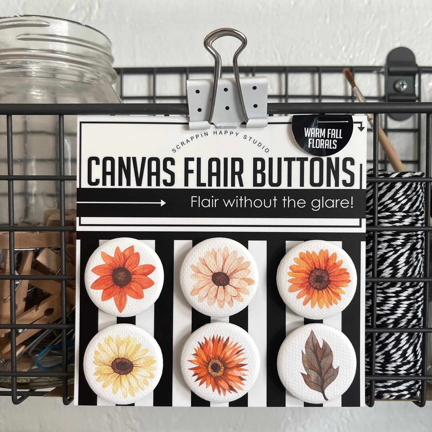 Warm Fall Florals Canvas Flair