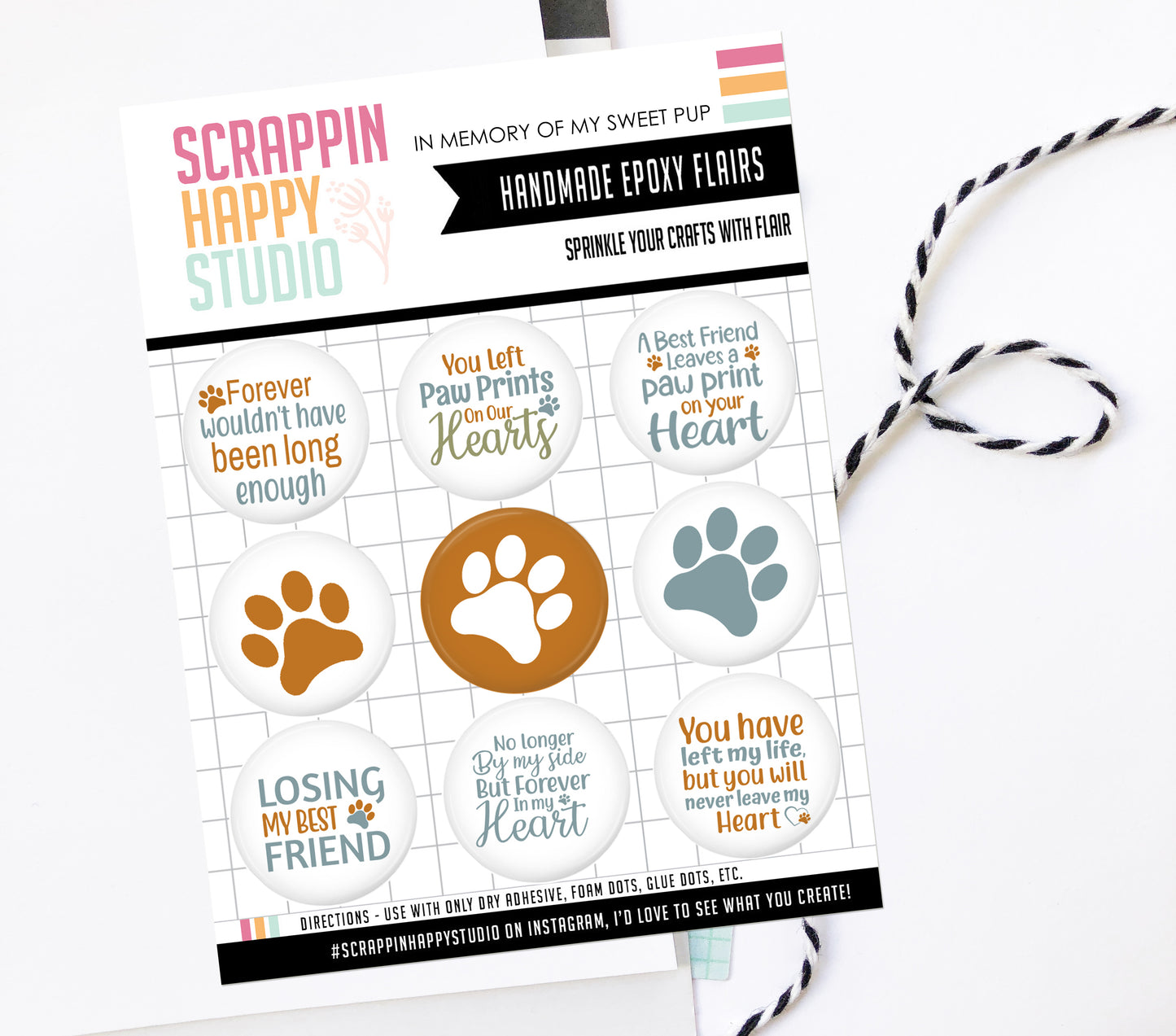 In Memory Of My Sweet Pup Epoxy Flair
