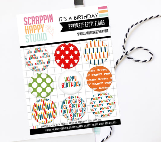 It's A Birthday Epoxy Flair