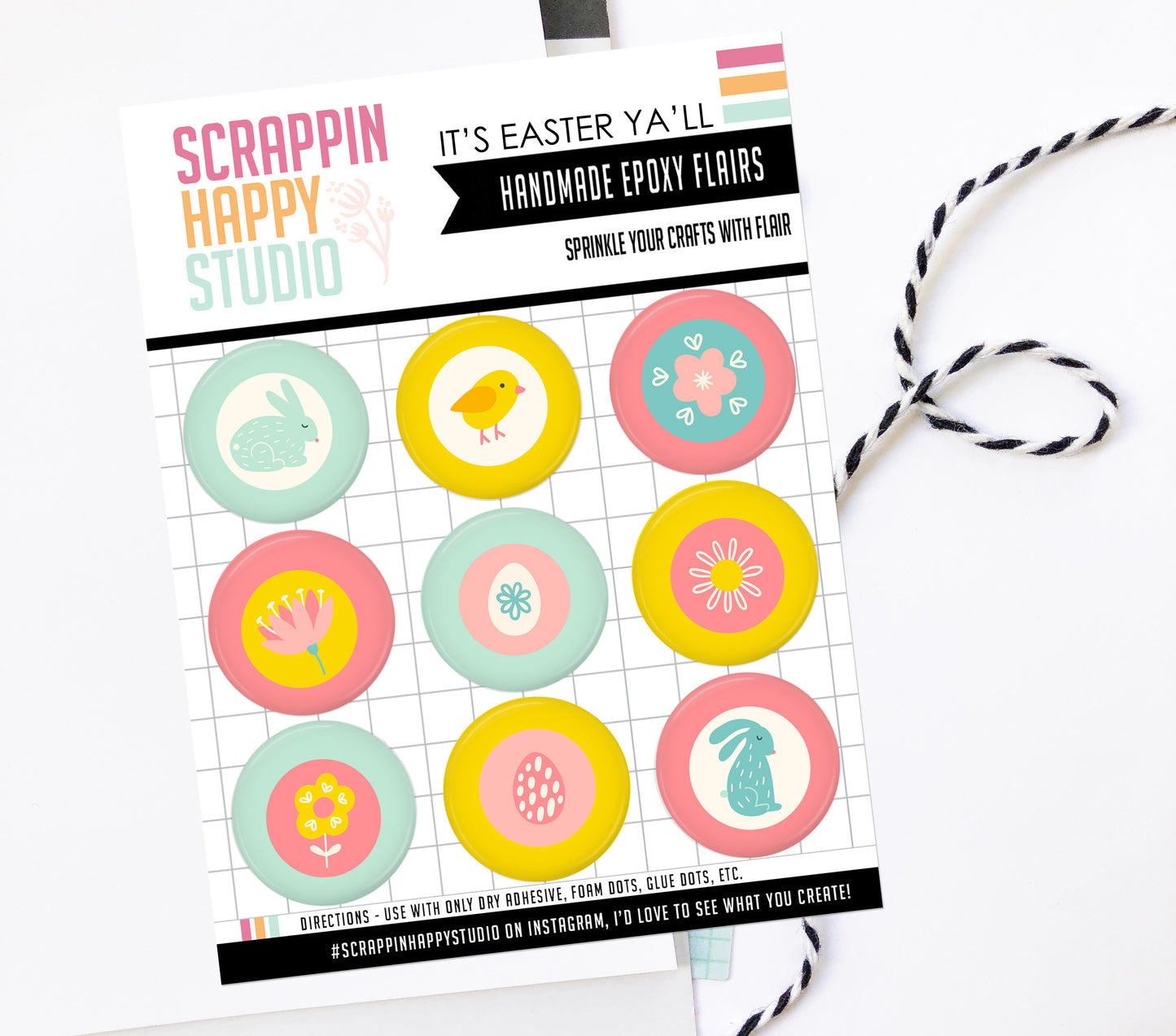 It's Easter Ya'll Epoxy Flair