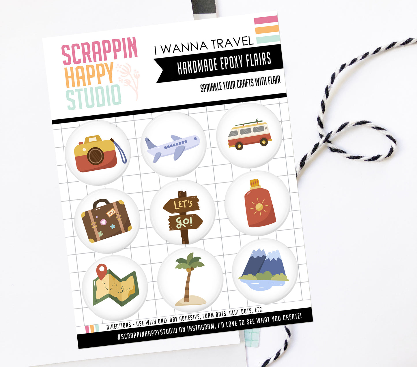 I wanna Travel Epoxy Flair