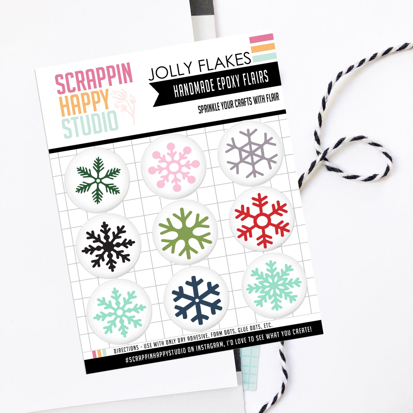 Jolly Flakes Epoxy Flair