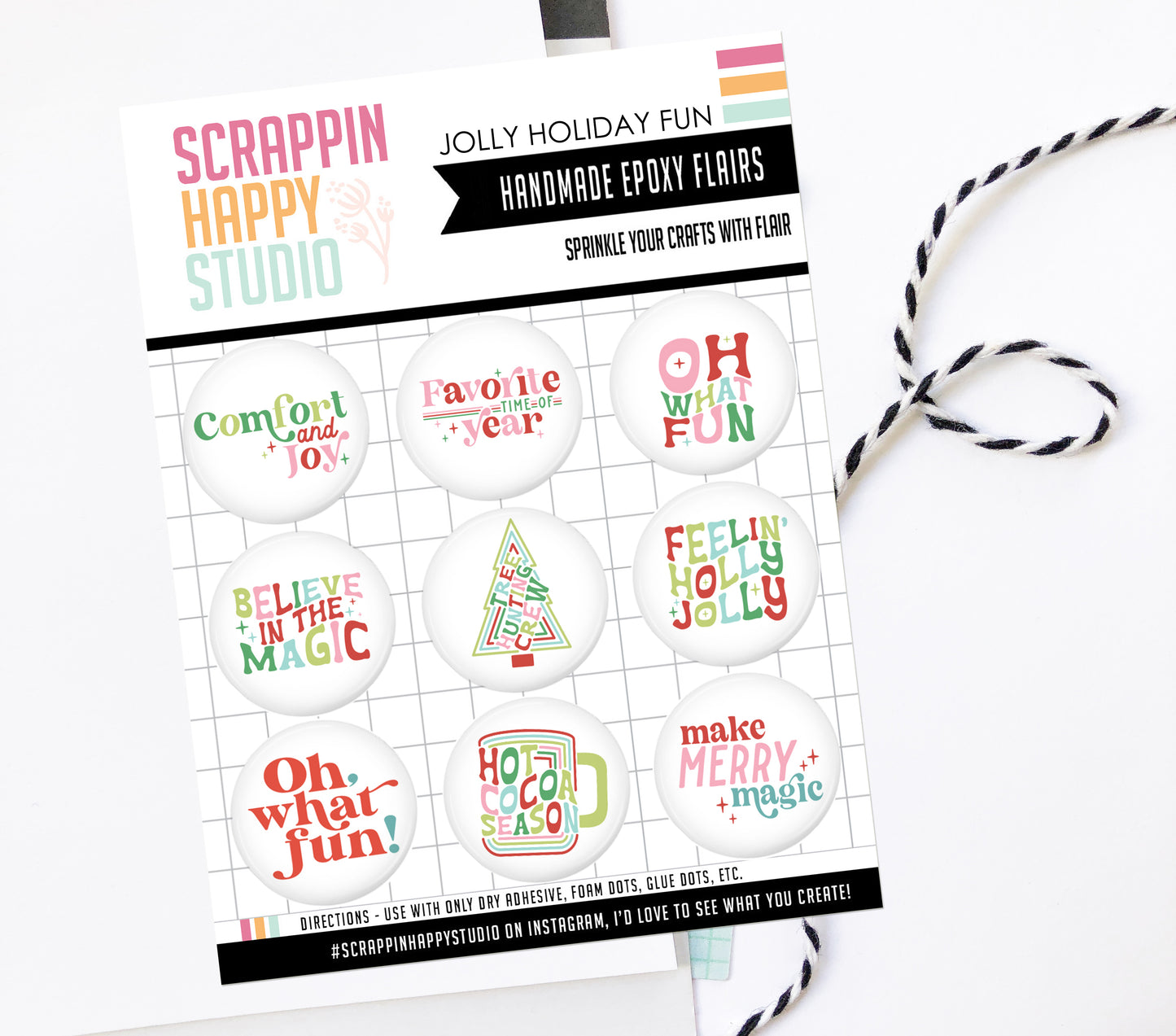 Jolly Holiday Fun Epoxy Flair