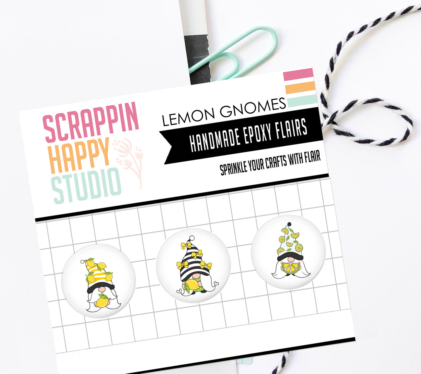 Lemon Gnomes Epoxy Flair