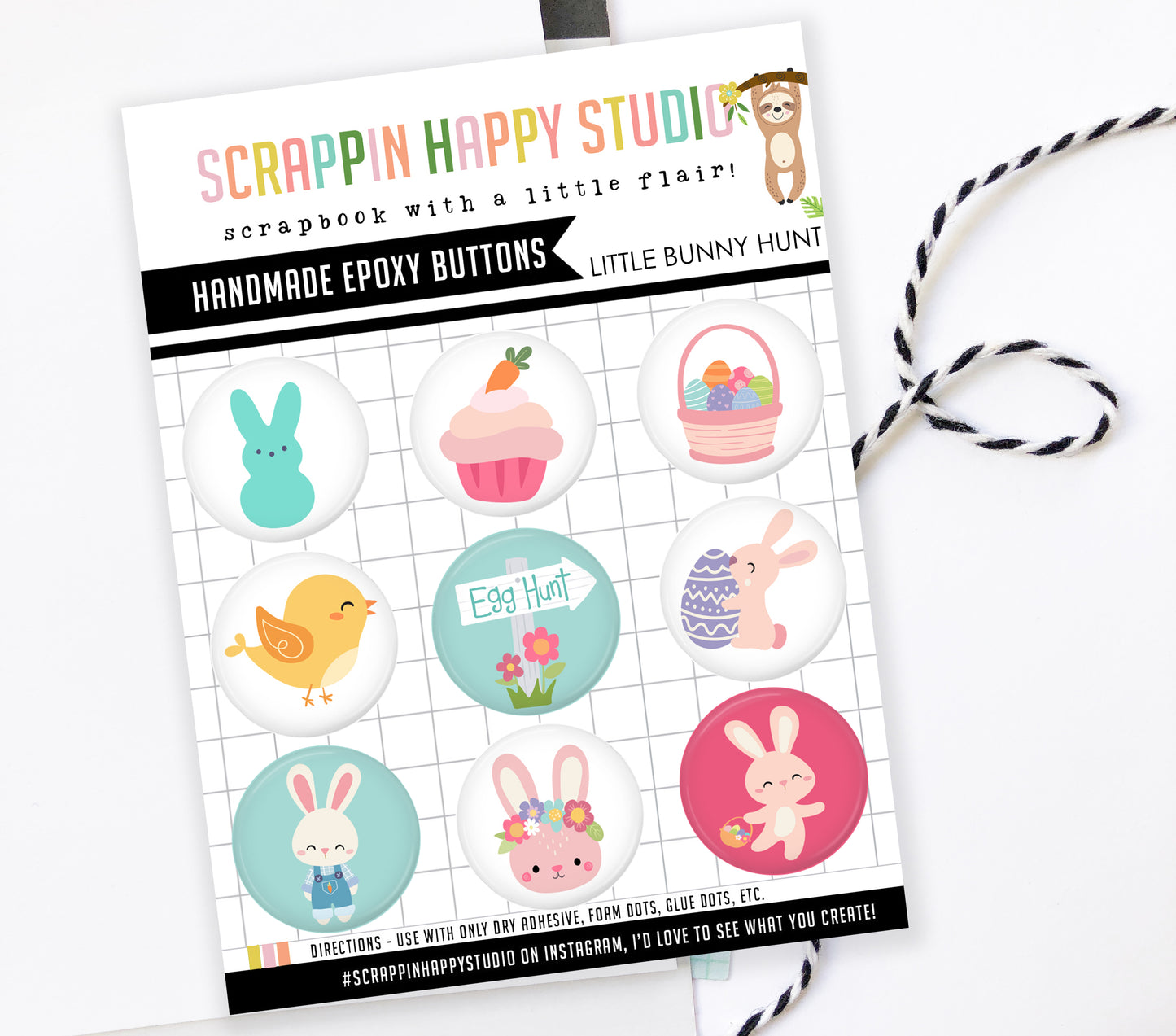 Little Bunny Hunt Epoxy Flair
