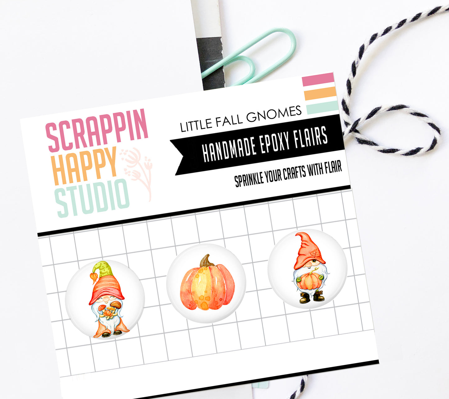 Little Fall Gnomes Epoxy Flair