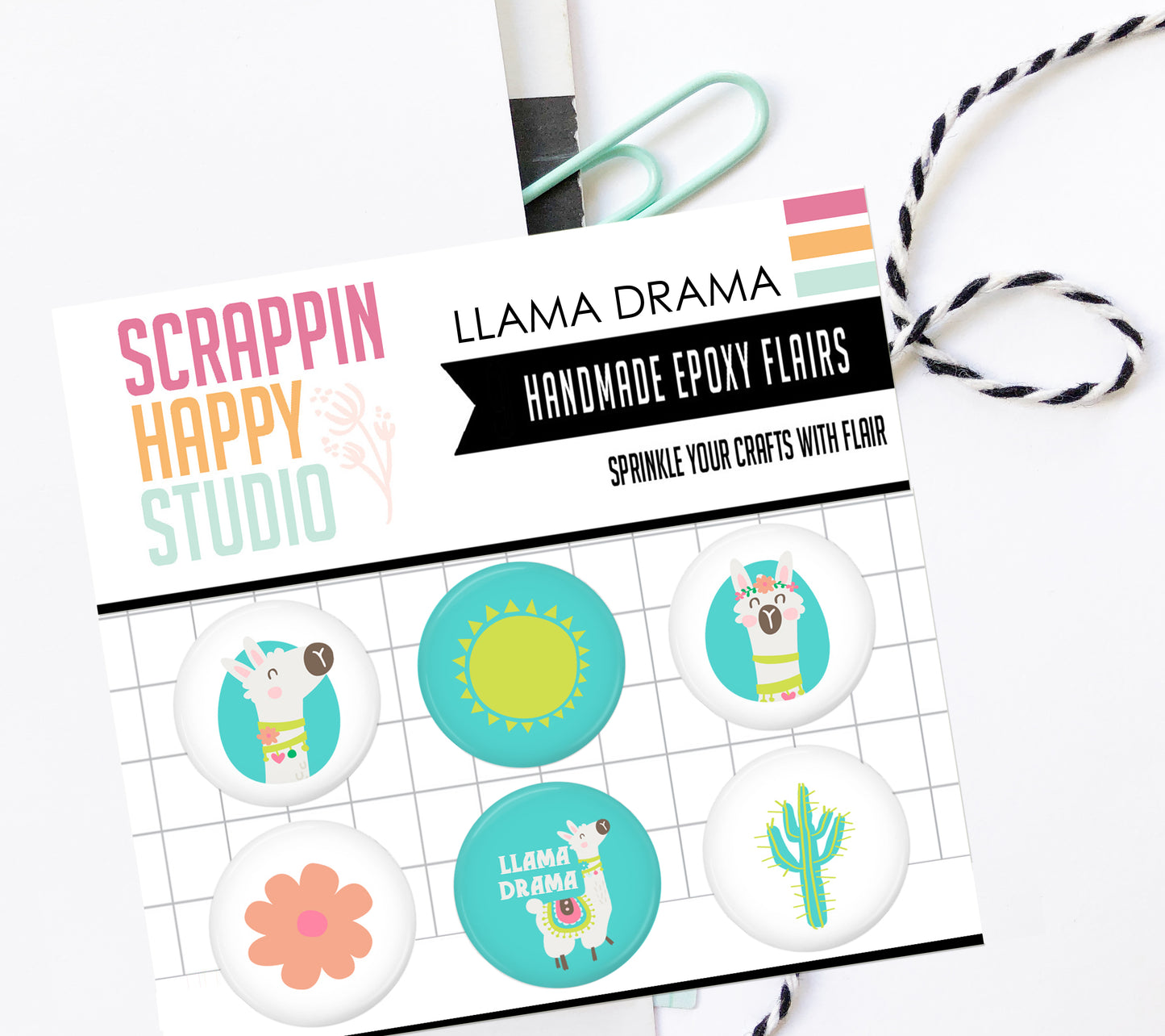 Llama Drama Epoxy Flair