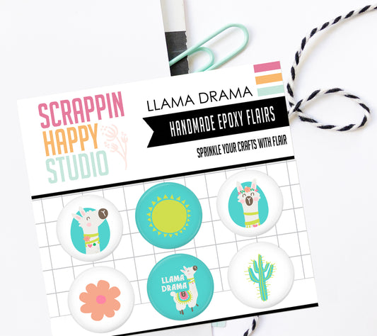 Llama Drama Epoxy Flair