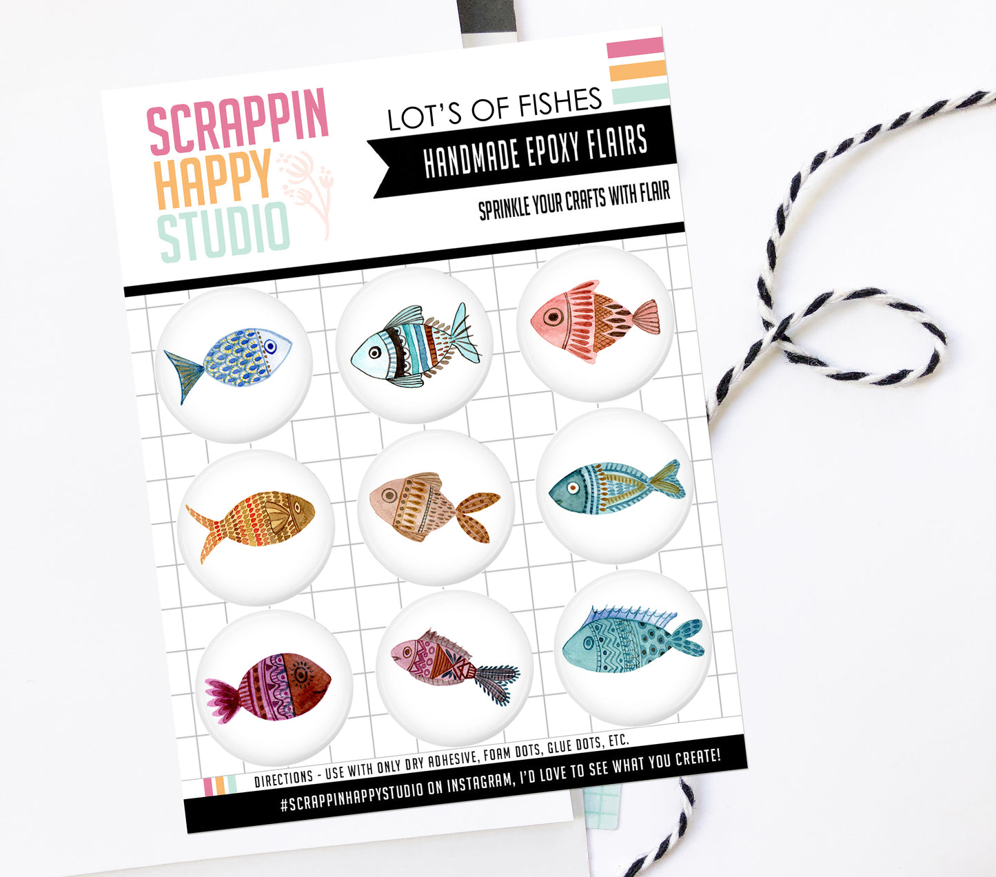 Lots Of Fishes Epoxy Flair