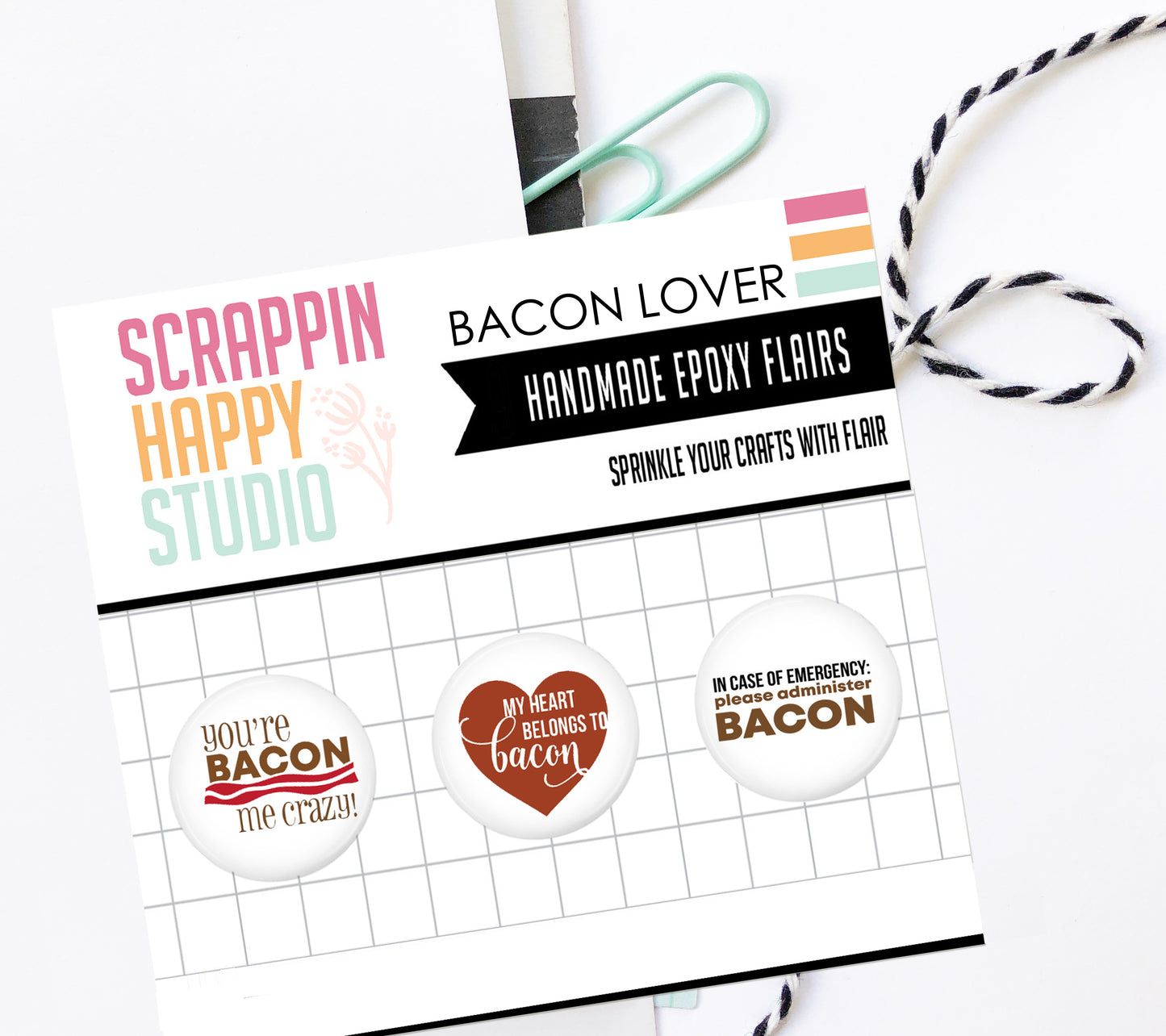 Bacon Lover Epoxy Flair