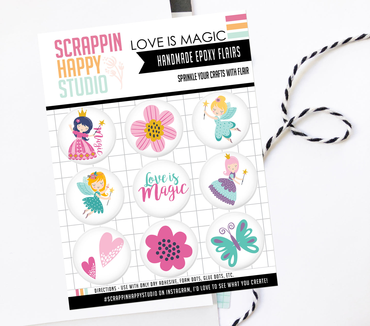 Love Is Magic Epoxy Flair