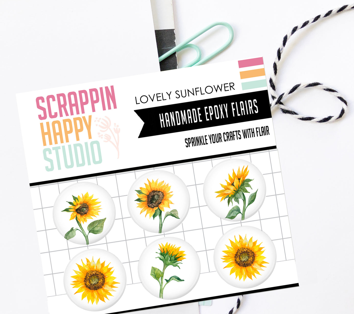 Lovely Sunflower Epoxy Flair