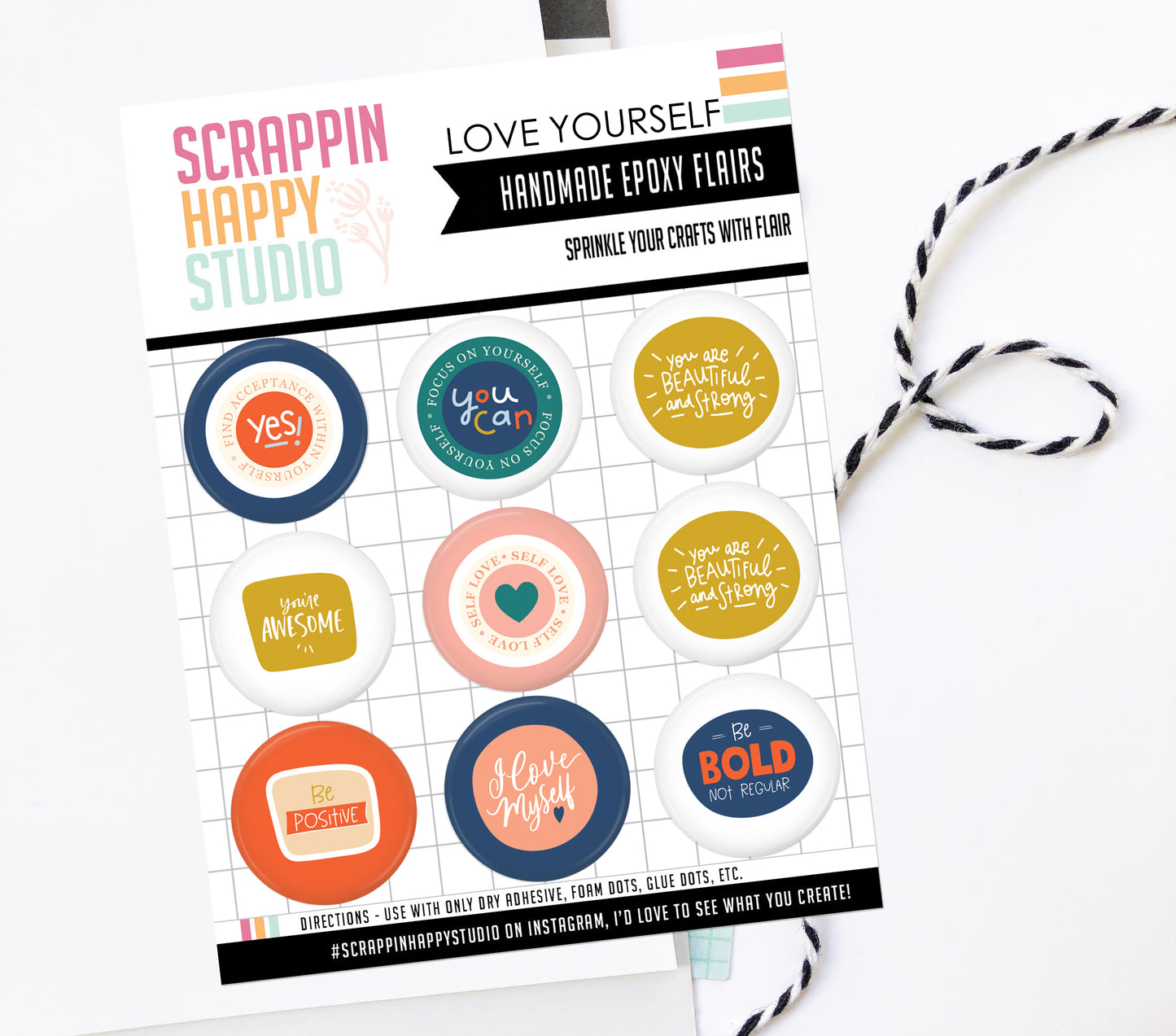 Love Yourself Epoxy Flair